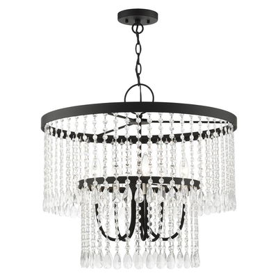 Elizabeth 5 Light Black Pendant Chandelier