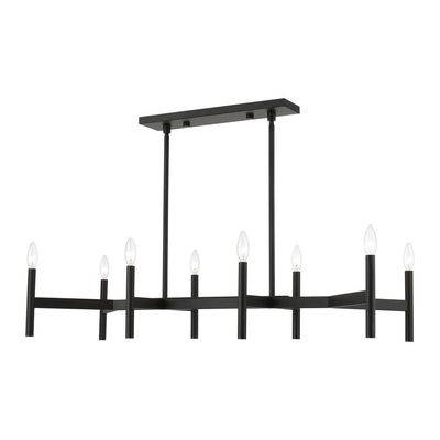 Copenhagen 8-Light Black Linear Chandelier