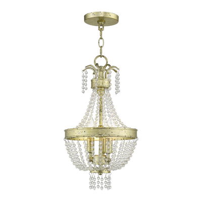 Valentina 3 Light Winter Gold Single Pendant