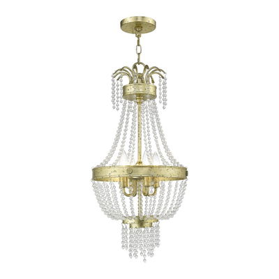 Valentina 4 Light Winter Gold Single Pendant