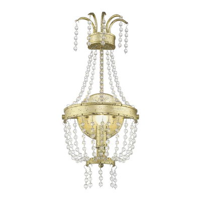 Valentina 1 Light Winter Gold Wall Sconce