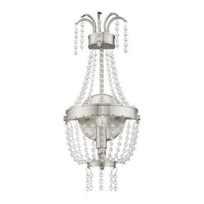 Valentina 1 Light Brushed Nickel Wall Sconce