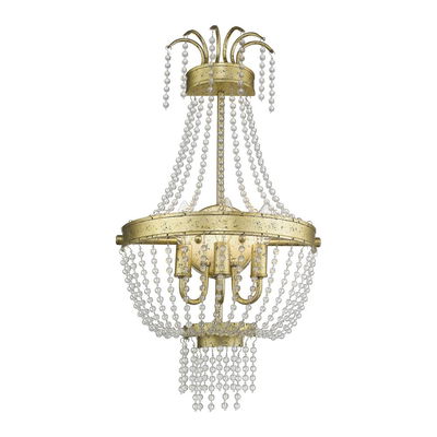 Valentina 3 Light Winter Gold Wall Sconce