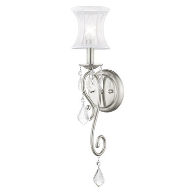 Newcastle 1 Light Brushed Nickel Wall Sconce