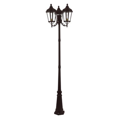 Morgan 3 Light Bronze Outdoor Post Light