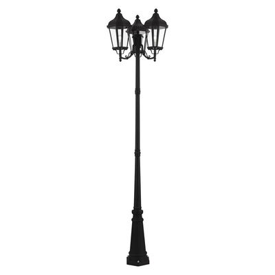 Morgan 3 Light Textured Black Outdoor Post Light