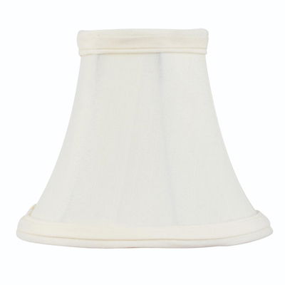 Off White Silk Bell Clip Shade