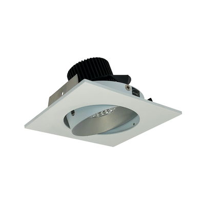 4" Iolite LED Square Adjustable Cone Reflector, 1500lm/2000lm/2500lm (varies by housing), Comfort Dim, Haze Reflector / Matte Powder White Flange