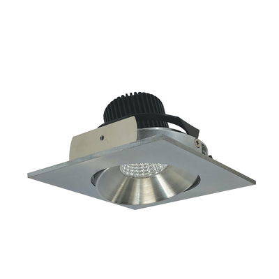 4" Iolite LED Square Adjustable Cone Reflector, 1500lm/2000lm/2500lm (varies by housing), Comfort Dim, Natural Metal Reflector / Natural Metal Flange
