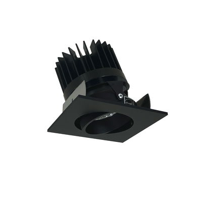 2" Iolite LED Square Adjustable Cone Reflector, 1500lm/2000lm/2500lm (varies by housing), Comfort Dim, Black Reflector / Black Flange