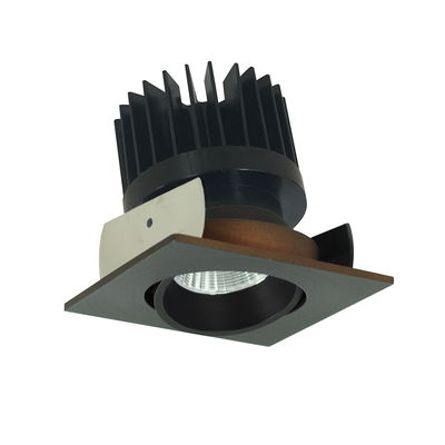 2" Iolite LED Square Adjustable Cone Reflector, 1500lm/2000lm/2500lm (varies by housing), Comfort Dim, Bronze Reflector / Bronze Flange