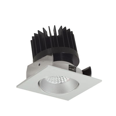 2" Iolite LED Square Adjustable Cone Reflector, 1500lm/2000lm/2500lm (varies by housing), Comfort Dim, Haze Reflector / White Flange