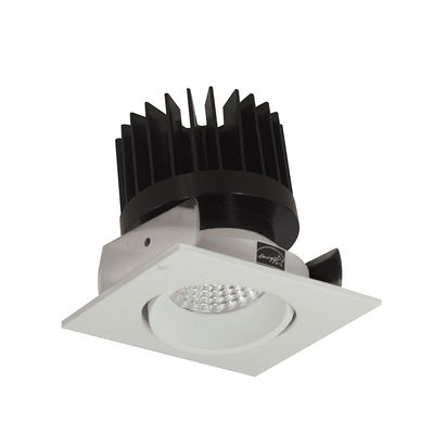 2" Iolite LED Square Adjustable Cone Reflector, 1500lm/2000lm/2500lm (varies by housing), Comfort Dim, White Reflector / White Flange