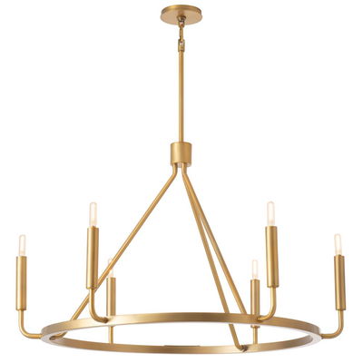 Mavisten Edition Carbonia Chandelier Lacquered Burnished Brass