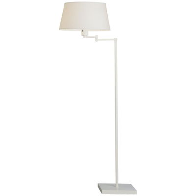 Real Simple Floor Lamp Stardust White Powder Coat Finish Over Steel
