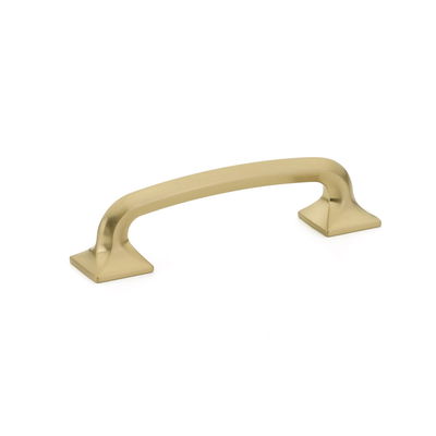 4" Center to Center Northport Cabinet Pull in Signature Satin Brass Finish