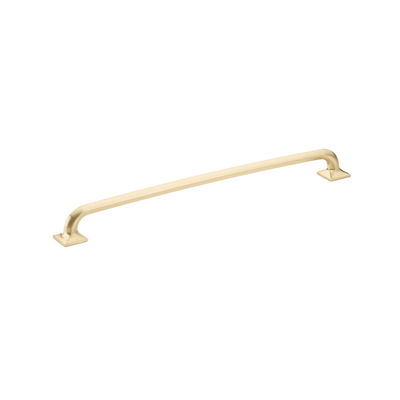 12" Center to Center Northport Cabinet Pull in Signature Satin Brass Finish