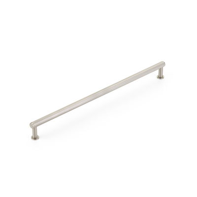 12" Center to Center Pub House Knurled Cabinet Pull in Brushed Nickel Finish