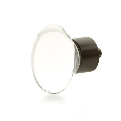 City Lights Oval Glass Knob in Oil Rubbed Bronze Finish