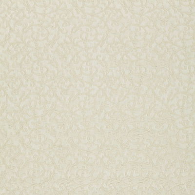 Ecru Madras Vine Sheer Fabric