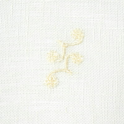Ivory Vale Embroidered Sheer Fabric