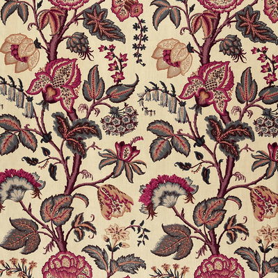 Spice On Linen Tree Of Life Fabric