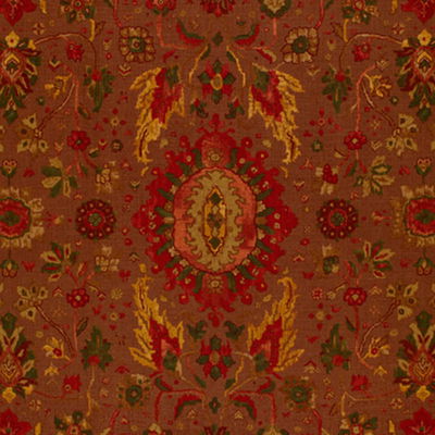Spice Brown Jahanara Carpet Fabric