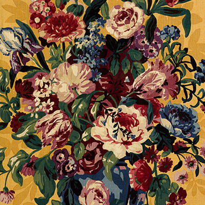 Document Ochre Centennial Bouquet Fabric