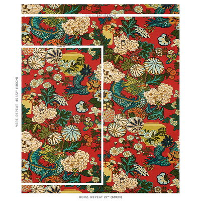 Lacquer Chiang Mai Dragon Fabric