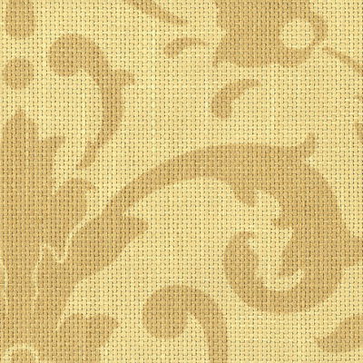 Straw Linwood Raffia Damask Fabric