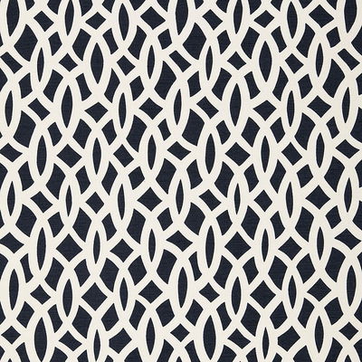 Navy Chain Link Fabric