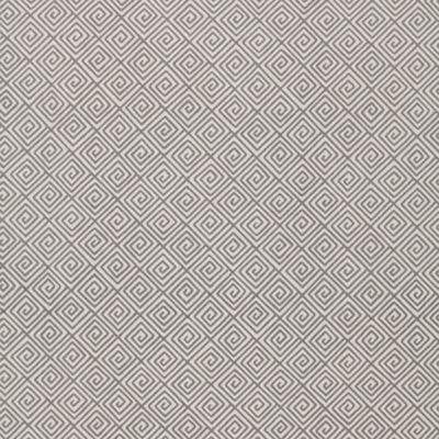 Smoke Greek Key Fabric