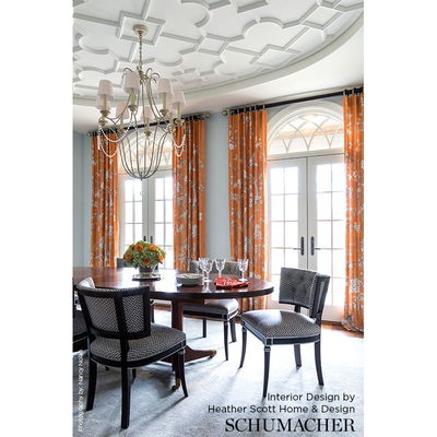Aquamarine Chinois Palais Fabric