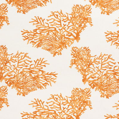 Orange Great Barrier Reef Fabric