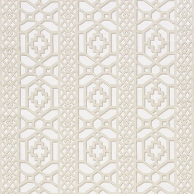 Sand Zanzibar Trellis Matte Fabric