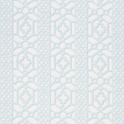 Winter Mint Zanzibar Trellis Matte Fabric