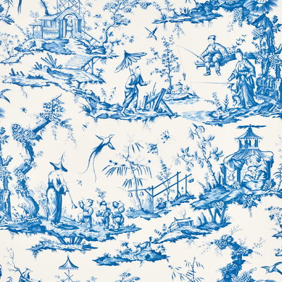 Blue Shengyou Toile Fabric