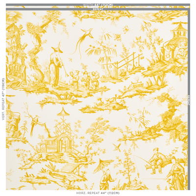 Yellow Shengyou Toile Fabric