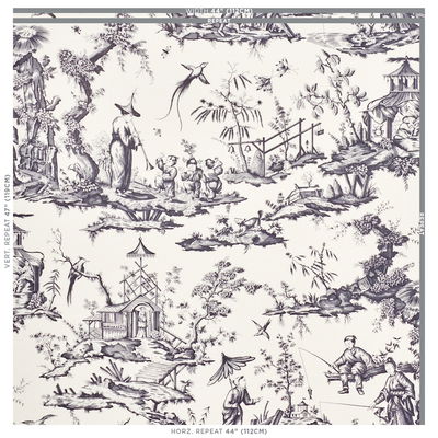 Black Shengyou Toile Fabric