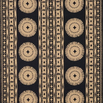 Lava Black Bora Bora Print Fabric