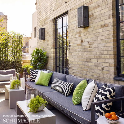 Grey Queen B Ii Indoor/Outdoor Fabric