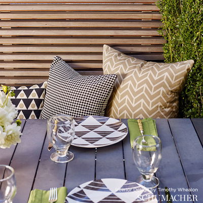 Black Stella Ii Indoor/Outdoor Fabric