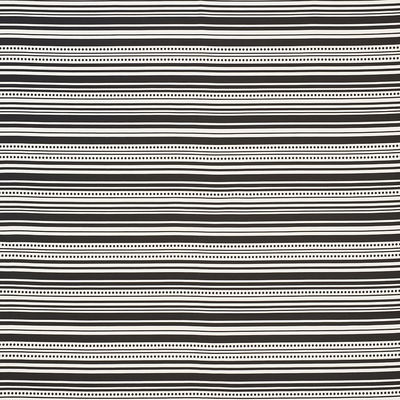 Black Stripedot Ii Indoor/Outdoor Fabric