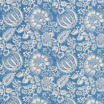Indigo Pomegranate Print Fabric