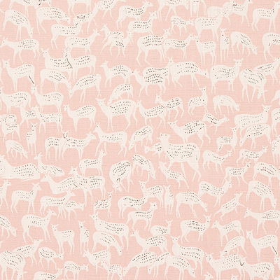 Dusty Pink Fauna Fabric