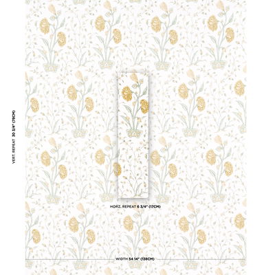 Marigold Khilana Floral Fabric