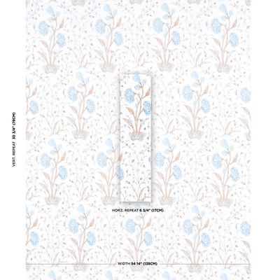 Sky Khilana Floral Fabric