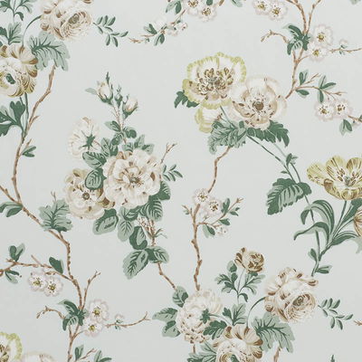 Celadon Betty Chintz Fabric