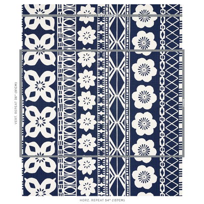 Indigo Mrs. Howell Fabric