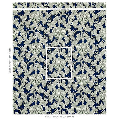 Navy Santarem Fabric
